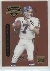 John Elway #7 Football Cards 1996 Playoff Contenders Leather Prices
