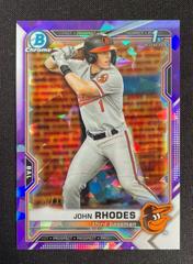 John Rhodes [Purple] #BDC-80 Baseball Cards 2021 Bowman Draft Sapphire Prices