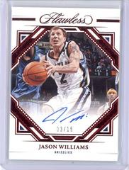 Jason Williams [Ruby] #19 Basketball Cards 2022 Panini Flawless Finishes Auto Prices