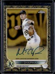 Matt Chapman Baseball Cards 2022 Topps Gilded Collection Chrome Gold Etch Autographs Prices