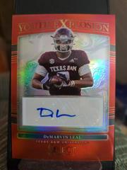 DeMarvin Leal [Red] Football Cards 2022 Panini Select Draft Picks Youth Explosion Signatures Prices