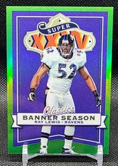 Ray Lewis [Green] #BS-7 Football Cards 2022 Panini Classics Banner Season Prices
