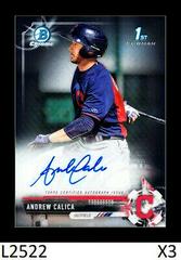 Andrew Calica #CPA-ACA Baseball Cards 2017 Bowman Chrome Prospects Autographs Prices