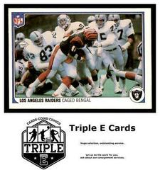 Los Angeles Raiders [Caged Bengal] Football Cards 1983 Fleer Team Action Prices