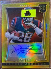 Dennis Johnson [Autograph Gold Prizm] Football Cards 2013 Panini Select Prices