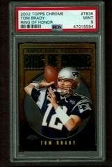 Tom Brady #TB36 Football Cards 2002 Topps Chrome Ring of Honor Prices