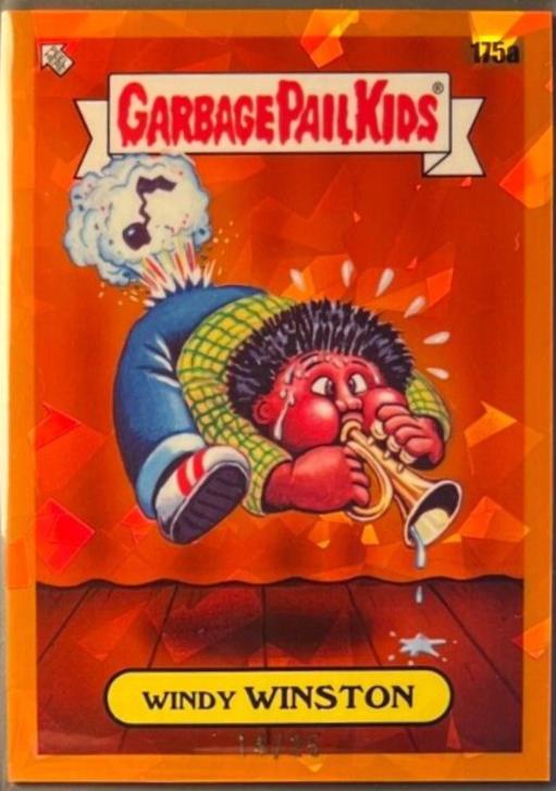 Windy WINSTON [Orange] #175a Garbage Pail Kids 2022 Sapphire