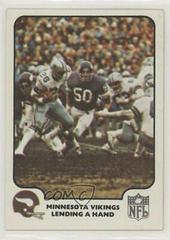 Minnesota Vikings [Lending A Hand] #42 Football Cards 1977 Fleer Team Action Prices