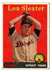 Lou Sleater [Yellow Name] #46 Baseball Cards 1958 Topps Prices