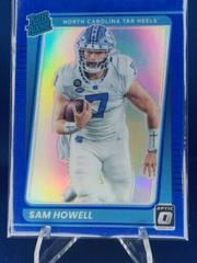 Sam Howell [Blue] Football Cards 2022 Panini Chronicles Draft Picks Donruss Optic Rated Rookie Prices