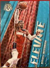 Russell Westbrook [Blue Fluorescent] #14 Basketball Cards 2020 Panini Mosaic Elevate Prices