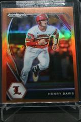 Henry Davis [Neon Orange Prizm] Baseball Cards 2021 Panini Prizm Draft Picks Prices