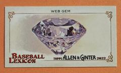 Web Gem Baseball Cards 2022 Topps Allen & Ginter Mini Lexicon Prices