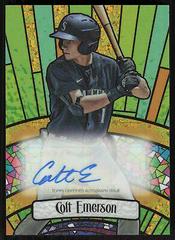 Colt Emerson [Gold Mini Diamond] Baseball Cards 2023 Bowman Draft Glass Autographs Prices