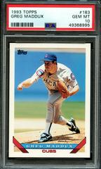 Greg Maddux #183 Baseball Cards 1993 Topps Prices