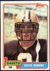 Archie Manning #158 Football Cards 1981 Topps Prices