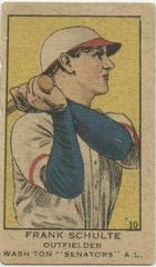 Frank Schulte [Hand Cut] #10 Baseball Cards 1919 W514 Prices