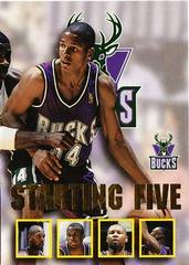 Ray Allen, Vin Baker, Sherman Douglas, Andrew Lang, Glenn Robinson #15 Basketball Cards 1996 Hoops Starting Five Prices