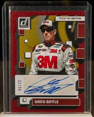 Greg Biffle [Red] #M-GB Racing Cards 2023 Panini Donruss NASCAR Monikers Autographs Prices