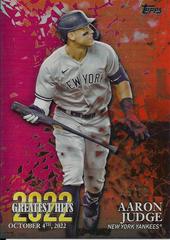 Aaron Judge [Red] #22GH-25 Baseball Cards 2023 Topps 2022 Greatest Hits Prices