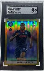 Victor Osimhen [Gold Refractor] Soccer Cards 2020 Topps Merlin Chrome UEFA Champions League Prices