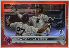 New York Yankees [Red] #121 Baseball Cards 2022 Topps 1st Edition Prices