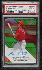 Adam Haseley [Green Refractor] #B17-AH Baseball Cards 2017 Bowman's Best of Autograph Prices