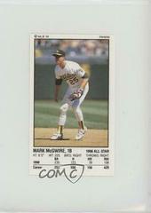Mark McGwire #145 Baseball Cards 1991 Panini Stickers Prices