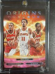 AJ Griffin, Dejounte Murray, Trae Young [Pink] #9 Basketball Cards 2022 Panini Origins Nucleus Prices