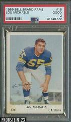 Lou Michaels Football Cards 1959 Bell Brand Rams Prices
