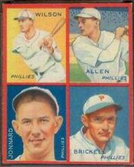 Allen, Brickell, Jonnard, Wilson #5C Baseball Cards 1935 Goudey 4 in 1 Prices