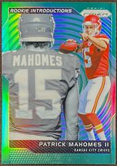 Patrick Mahomes II [Green Prizm] Football Cards 2017 Panini Prizm Rookie Introductions Prices