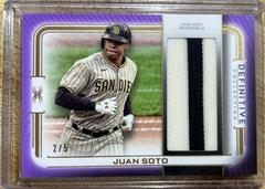 Juan Soto [Purple] #DJR-JSO Baseball Cards 2023 Topps Definitive Jumbo Relic Collection Prices