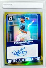 Ronald Bolanos [Gold] #OA-RB Baseball Cards 2021 Panini Donruss Optic Autographs Prices