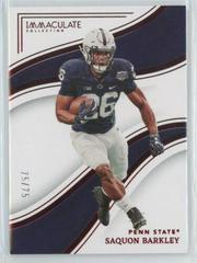 Saquon Barkley [Ruby] #40 Football Cards 2023 Panini Immaculate Collection Collegiate Prices