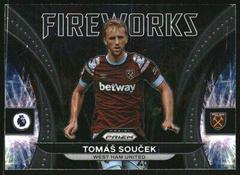 Tomas Soucek Soccer Cards 2022 Panini Prizm Premier League Fireworks Prices