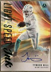Tyreek Hill [Green] #LSI-TH Football Cards 2023 Panini Luminance Light Speed Ink Autographs Prices
