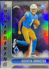 Quentin Johnston #RIS-10 Football Cards 2023 Panini Phoenix Rookie Rising Prices