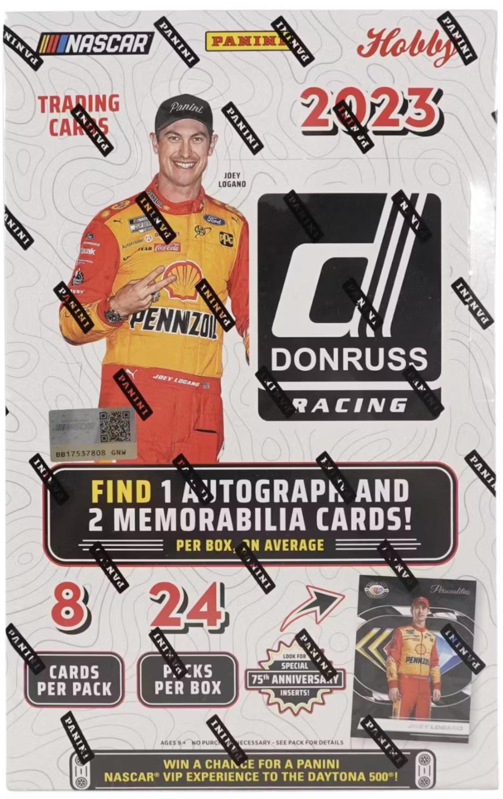 Hobby Box Prices 2023 Panini Donruss NASCAR Racing Cards