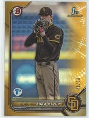 Adam Mazur [Gold] #BD-4 Baseball Cards 2022 Bowman Draft 1st Edition Prices