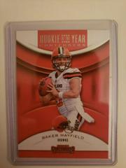 Baker Mayfield [Gold] Football Cards 2018 Panini Contenders Rookie of the Year Prices