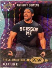 Anthony Bowens [Purple Diamond] #TA-20 Wrestling Cards 2022 Upper Deck Allure AEW Title Ambitions Prices
