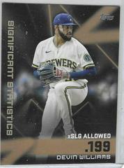 Devin Williams [Gold] #SS-11 Baseball Cards 2023 Topps Significant Statistics Prices