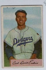 Carl Erskine [Black Loop Error] #10 Baseball Cards 1954 Bowman Prices