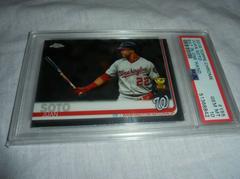 Juan Soto [Bat in One Hand Gold Refractor] #155 Baseball Cards 2019 Topps Chrome Prices