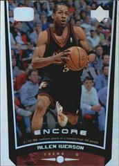 Allen Iverson [Game Dated] Basketball Cards 1998 Upper Deck Encore Prices