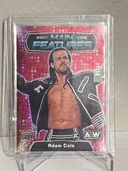 Adam Cole [Red] Wrestling Cards 2022 Upper Deck AEW Main Features Prices