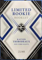 Kayvon Thibodeaux #LRB-KT Football Cards 2022 Panini Limited Rookie Booklet Prices