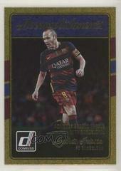 Andres Iniesta [Gold] Soccer Cards 2016 Panini Donruss Accomplishments Prices