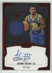 Jacob Evans III [Autograph Jersey] #145 Basketball Cards 2018 Panini Dominion Prices
